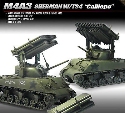 SHERMAN M4A3 CALLIOPE 1/35 ACADEMY