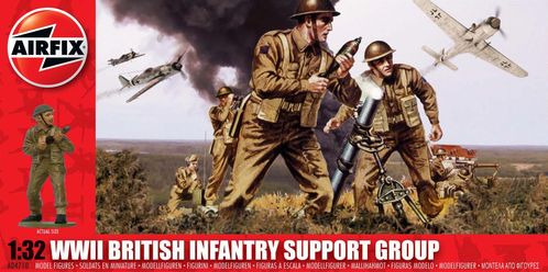 GRUPO APOYO MORTERO BRITANICO WWII 1/32 AIRFIX