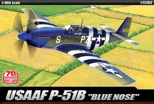 USAAF P-51B 70TH NORMANDY INVASION 1/48 ACADEMY