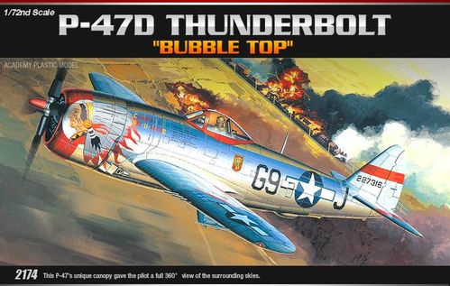 P-47D THUNDERBIRD (BUB) 1/72 ACADEMY