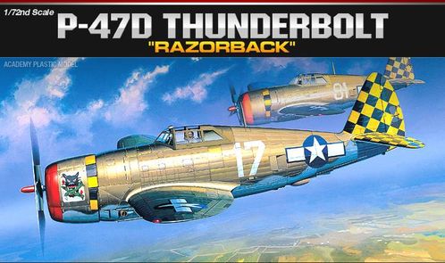 P-47D THUNDERBIRD (RA) 1/72 ACADEMY