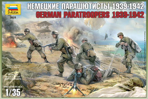 PARACAIDISTAS ALEMANES 1939-1942 1/35 ZVEZDA