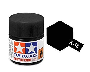 NEGRO SATIN X18 10ML TAMIYA 81518