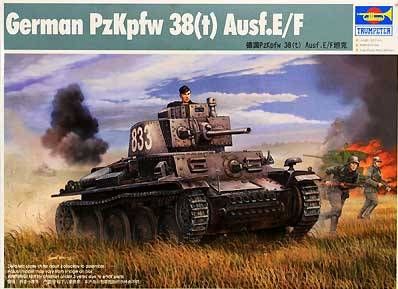 GERMAN PZKPFW 38(T) AUSF.E/F 1/35 TRUMPETER