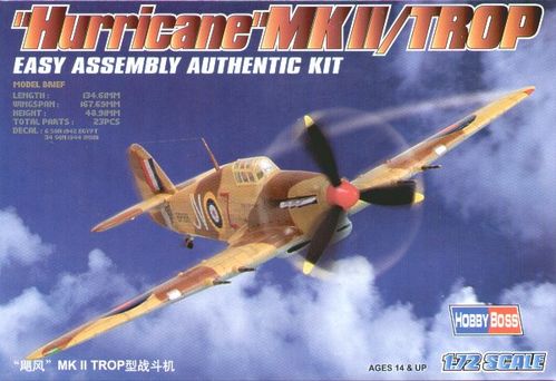 HURRICANE MK II  TROP 1/72 HOBBYBOSS