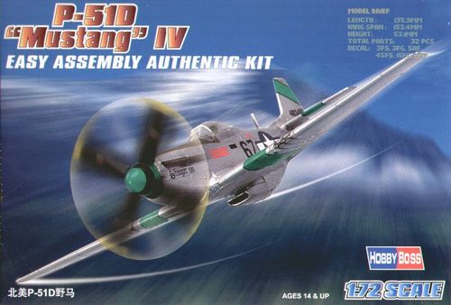 P51-D MUSTANG IV 1/72 HOBBYBOSS