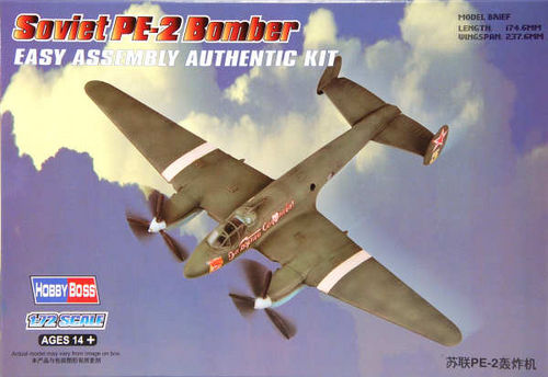 SOVIET PE-2 BOMBER 1/72 HOBBYBOSS