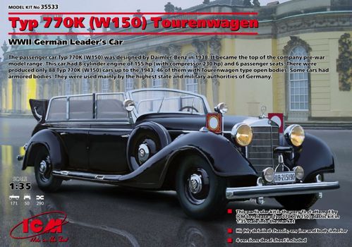 TYP 770K (W150) TOURENWAGEN 1/35 ICM DAIMLER-BENZ