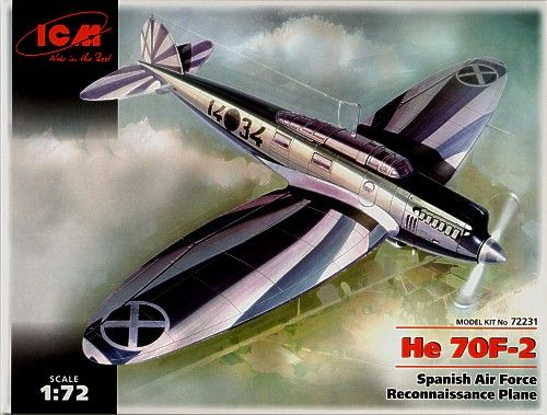 HEINKEL HE-70F-2 1/72 ICM GUERRA CIVIL ESPAÑOLA