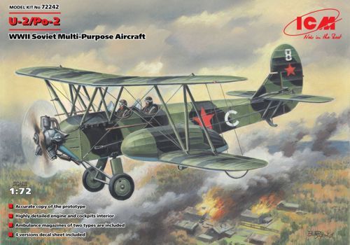 POLIKARPOV U2/PO2 1/72 ICM 2GM SOVIETICO