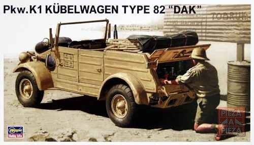 KUBELWAGEN TYPE 82 DAK 1/24 HASEGAWA