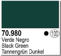 VERDE NEGRO P100 17ML MODELCOLOR VALLEJO