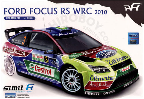 FORD FOCUS RS WRC 2010 1/24 SIMILR