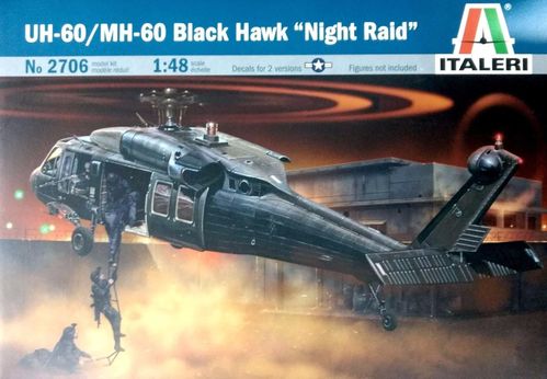 UH60/MH60 BLACKHAWK 1/48 NIGHT RAID ITALERI