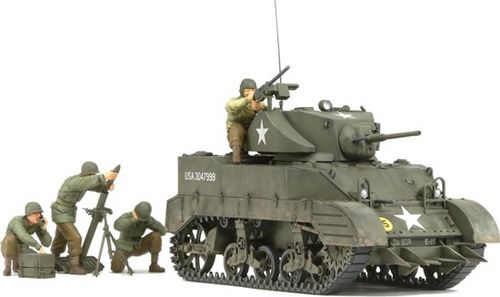 TANQUE LIGERO M5A1 CON 4 FIGURAS  1/35 HASEGAWA