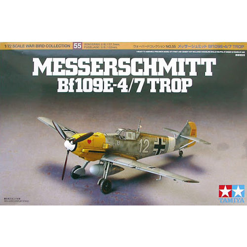 MESSERSCHMITT BF 109E-4/7 TROP 1/72 TAMIYA