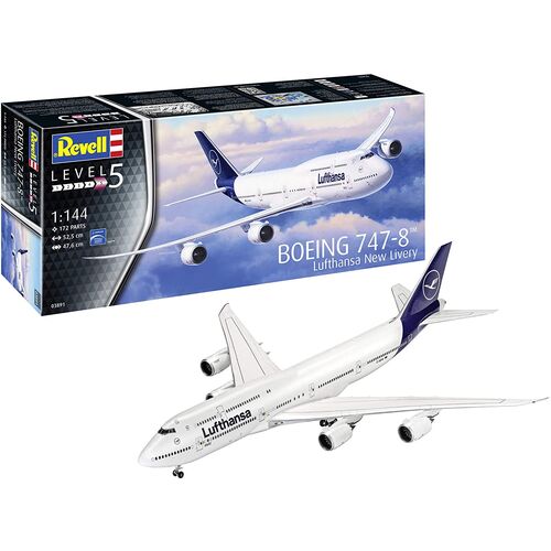 BOEING 747-8 LUFTHANSA NEW LIVERY 1/144 REVELL