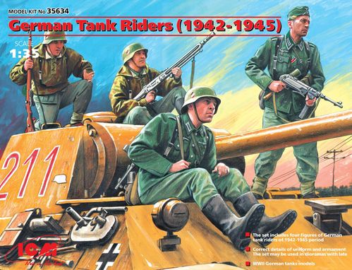 1/35 ESCUADRA TANK RIDERS ALEMANA WWII ICM