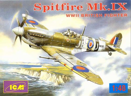 1/48 SPITFIRE MKIV RAF AVION WWII ICM