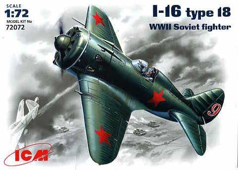 POLIKARPOV I-16 TYPE 18 1/72 ICM