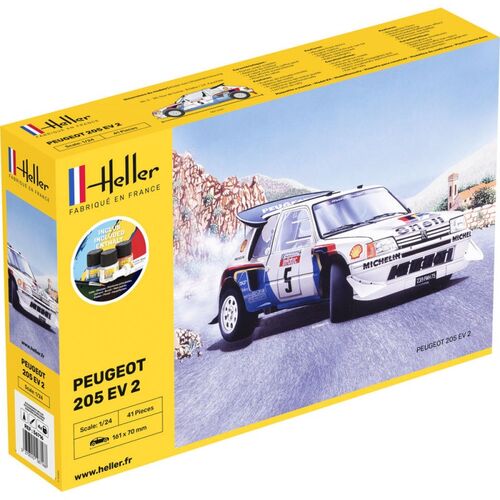 PEUGEOT 205 EV 2 STARTER SET 1/24 HELLER