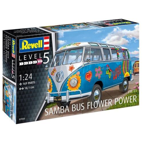 VW T1 SAMBA BUS FLOWER POWER 1/24 REVELL