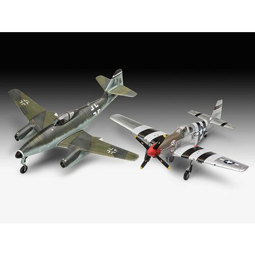 ME262 Y P51B MUSTANG COMBAT SET 1/72 REVELL