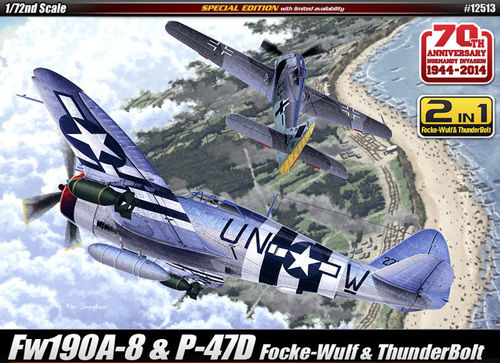 FW190A-8 & P-47D 1/72 ESPECIAL EDITION 2 IN 1 ACADEMY