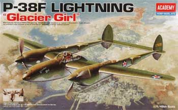 P-38F GLACIER GIRL 1/48 ACADEMY