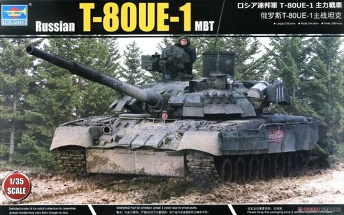 TANQUE RUSSO T-80UE-1 1/35 TRUMPETER