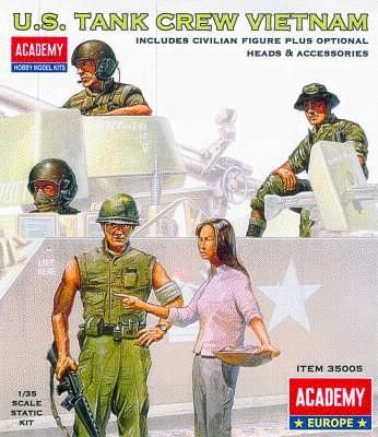 U.S. TANK CREW VIETNAM 1/35 ACADEMY