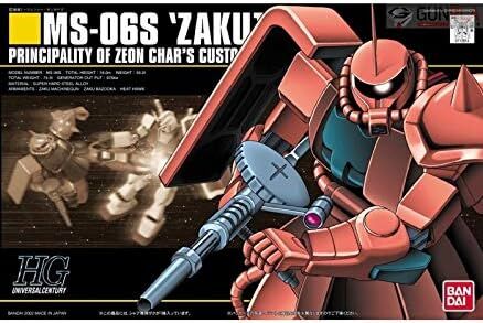 MS-06S ZAKU II HG 1/144 GUNDAM BANDAI ZEON CHAR'S