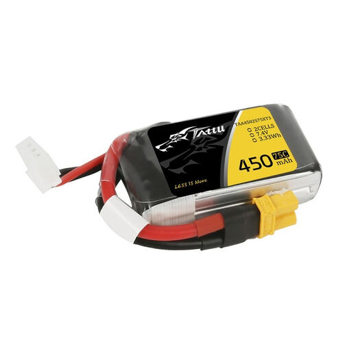 TATTU 450MAH 2S1P 75C 7.4V FUNFLY LIPO GENSACE