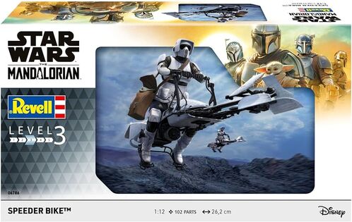 SPEEDER BIKE STAR WARS 1/12  REVELL THE MANDALORIAN