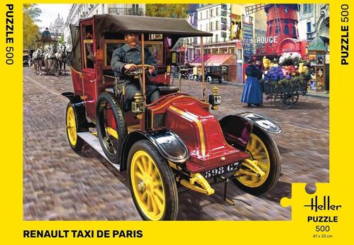 PUZZLE RENAULT TAXI DE PARIS 500 PIEZAS HELLER