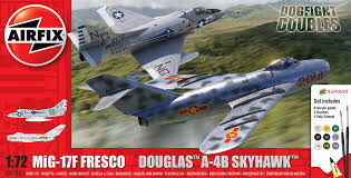 MIG-17F FRESCO A-4B SKYHAWK 1/72 AIRFIX DUAL SET