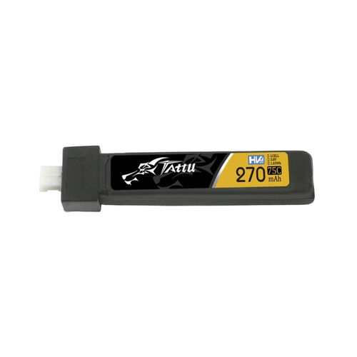 LIPO 270MAH 75C 3.8V HV 1S1P PH2.0 TATTU