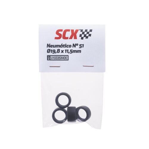 NEUMATICOS N 51 19,8 x 11,5mm SCALEXTRIC 4UDS