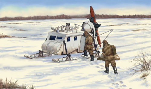 NKL-16 DESLIZADOR NIEVE WWII SOVIETICO 1/35 TRUMPETER