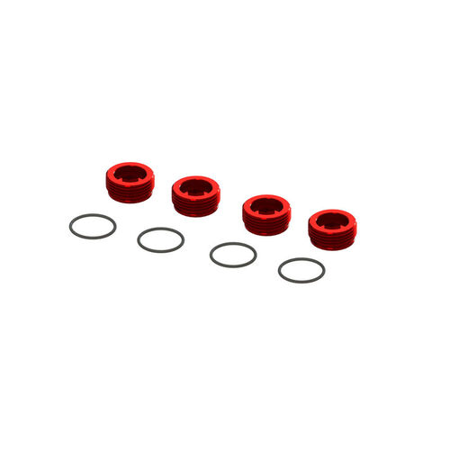 ALUMINIUM FRONT HUB(4U) Red ARRMA