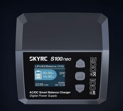 CARGADOR S100 NEO SKYRC 12A 200W AC-DC 1-6S