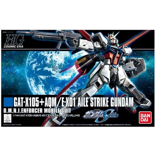 GAT-X105 + AQM-EX01 AILE STRIKE 1/144 GUNDAM RE-RUN BANDAI