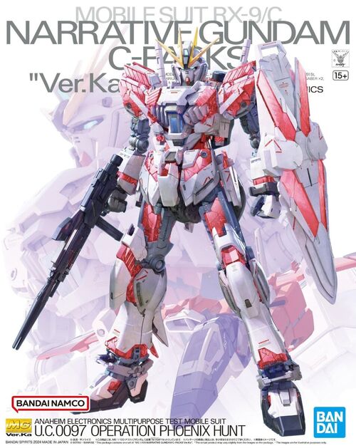 RX-9/C NARRATIVE C-PACKS VER.KA 1/100 GUNDAM BANDAI MASTER GRADE MG