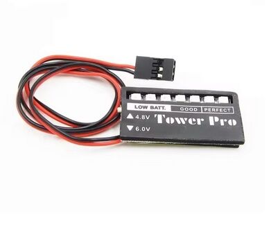 INDICADOR VOLTAJE BATERIA NIMH-LIPO 4,8-6V TOWER PRO