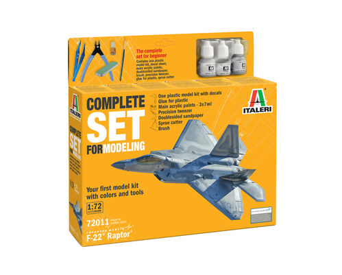 F-22 RAPTOR 1/72 STARTER SET ITALERI