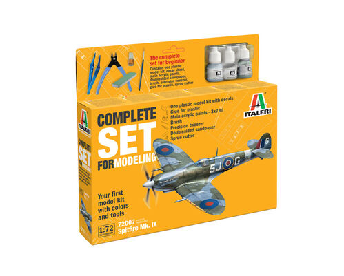 SPITFIRE MK.IX 1/72 STARTER SET ITALERI