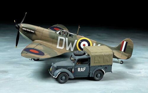 SPITFIRE MK.I + VEHICULO LIGERO 1/48 TAMIYA