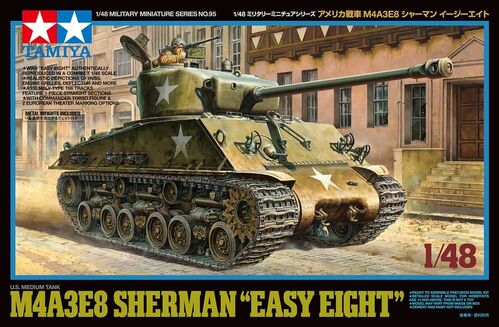 SHERMAN M4A3E8 EASY EIGHT 1/48 TAMIYA