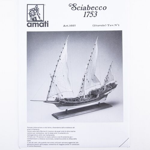 PLANO XEBEC 1753 1/60 AMATI