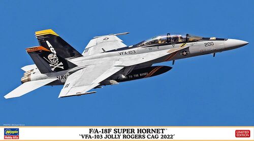 BOEING F/A-18F SUPER HORNET 1/72 HASEGAWA VFA-103 JOLLY ROGERS CAG 2022